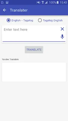 English Tagalog Dictionary Mini android App screenshot 0
