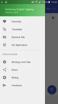 English Tagalog Dictionary Mini android App screenshot 3