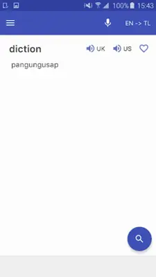 English Tagalog Dictionary Mini android App screenshot 4